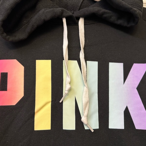 VS PINK color block logo hoodie size MED - Picture 4 of 5